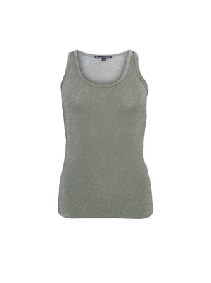 BCFAYE Lurex Top - Olive