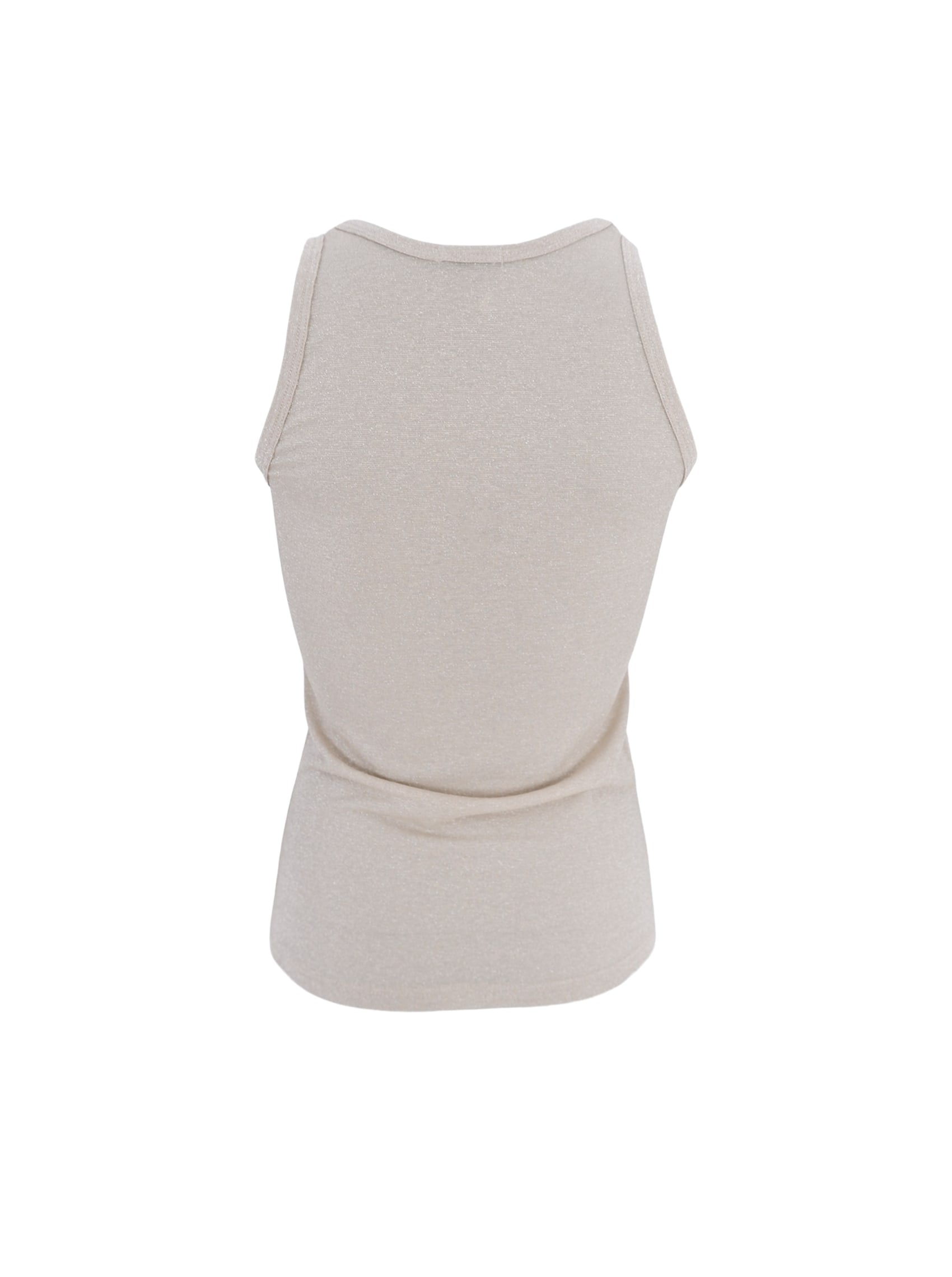 BCFAYE Lurex Top - Pearl Silver - Black Colour