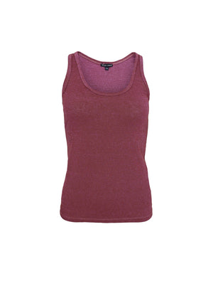 BCFAYE Lurex Top - Rosebud - Black Colour
