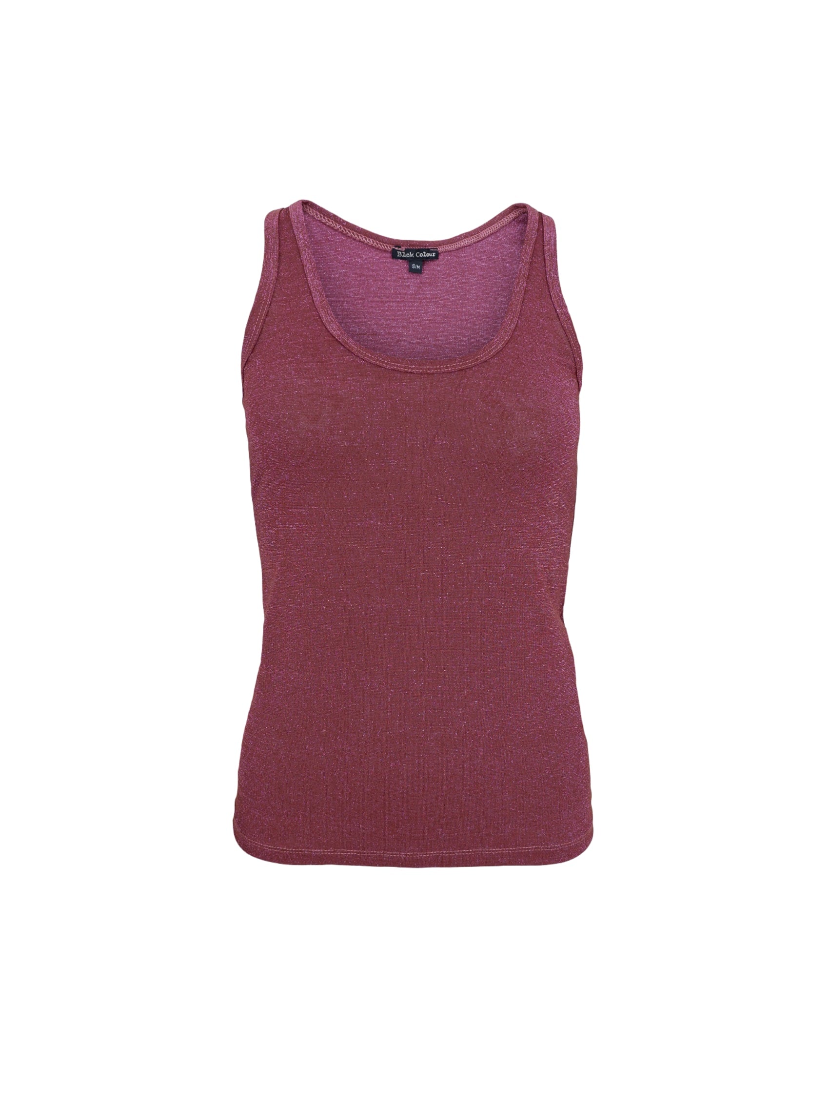 BCFAYE Lurex Top - Rosebud - Black Colour