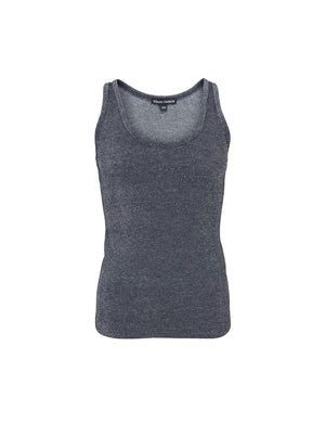 BCFAYE Lurex Top - Steel Grey - Black Colour
