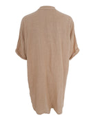 BCMELINA linen tunic - Frappe - Black Colour