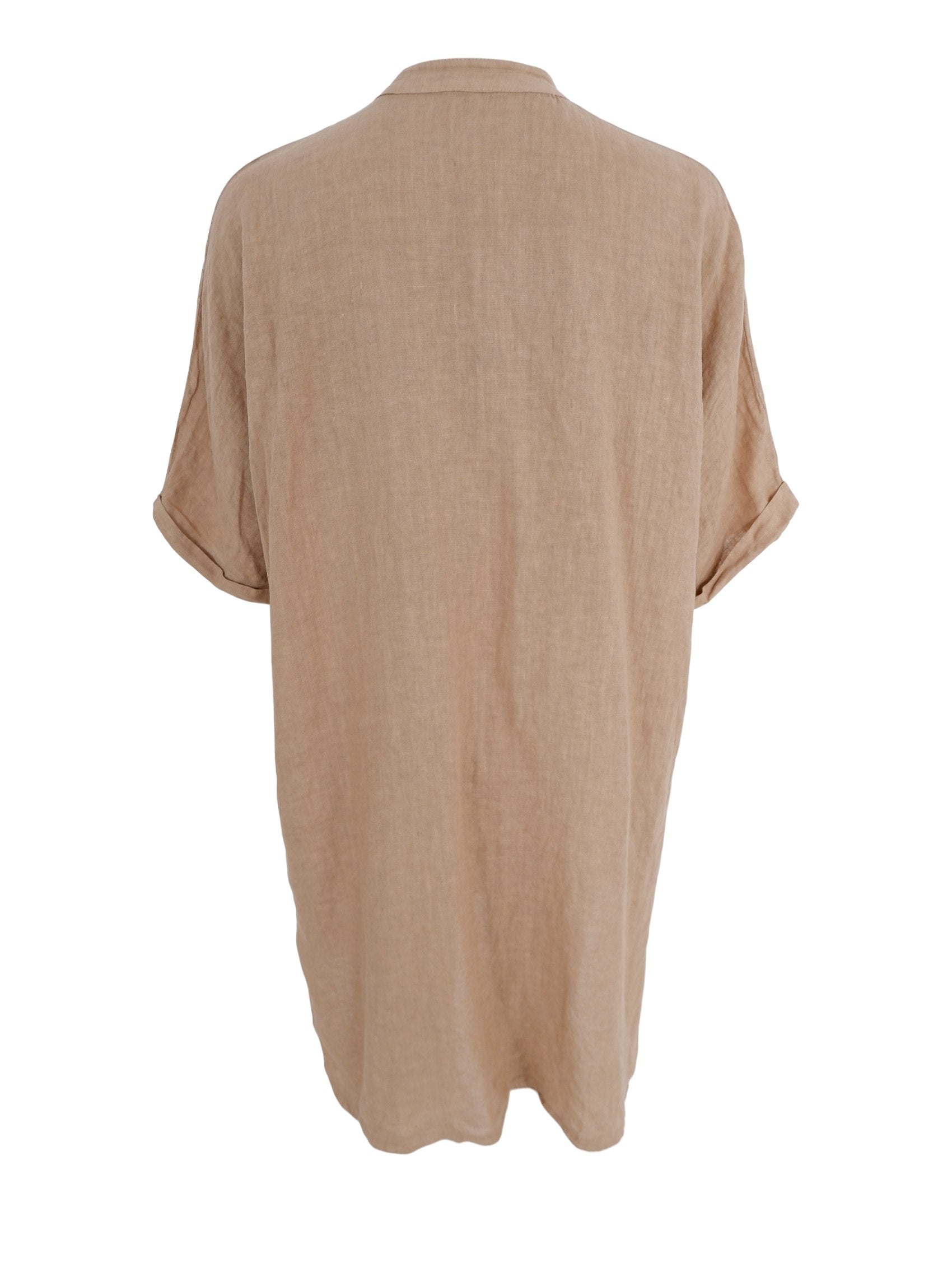 BCMELINA linen tunic - Frappe - Black Colour
