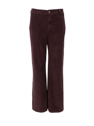 BCCORA corduroy box pant - Coffee - Black Colour
