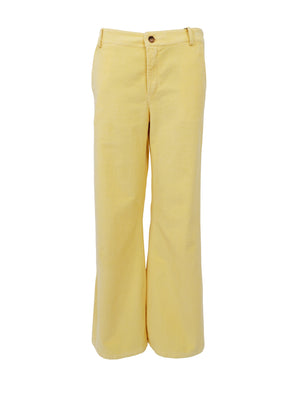 BCCORA corduroy box pant - Lt. Yellow