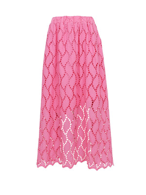 BCFREYA cut out lace skirt - Pink