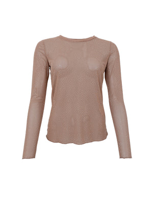 BCALEXIS tee w/stones - Latte
