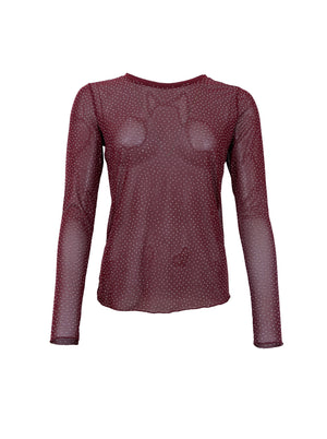 BCALEXIS tee w/stones - Plum