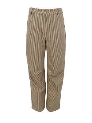 BCROSS striped jeans - Olive Stripe