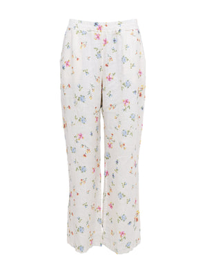 BCMELINA wide linen pant - Flower