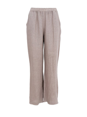 BCMELINA wide linen pant - Taupe
