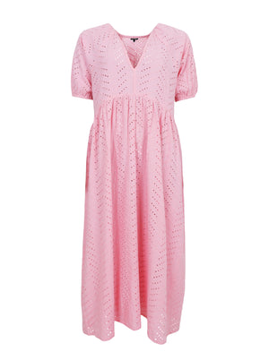 BCJULIA embroidery anglaise dress - Pink