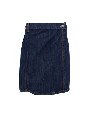 BCRUSSEL short wrap skirt - Dark Denim