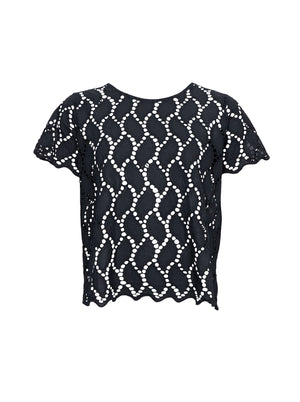 BCFREYA SS tee blouse - Black
