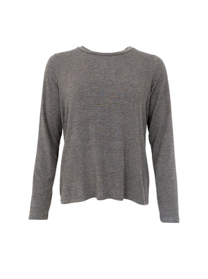 BCFAYE l/s loose tee - Gray Stripe
