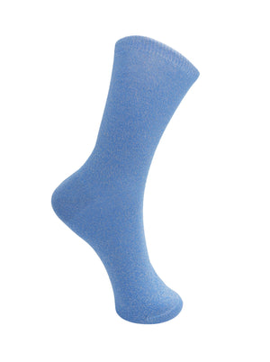 BCLurex sock - Cloud Blue - Black Colour