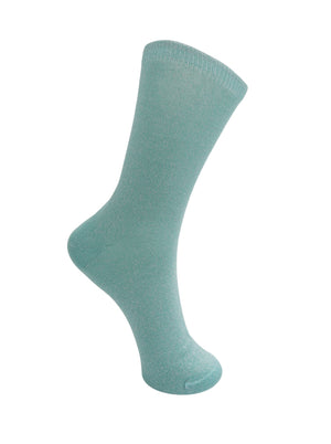 BCLurex sock - Mint - Black Colour