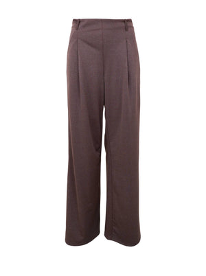 BCTONI pleated pants - Coffee