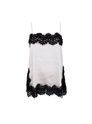 BCEVIE lace strap top - Pearl
