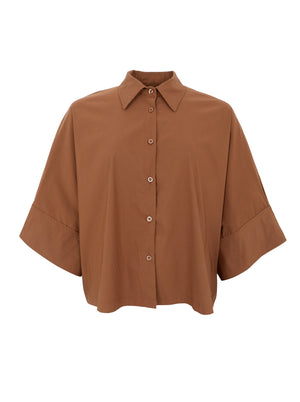 BCDAVINA loose shirt - Hazelnut Brown