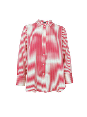 BCSTARRY rhinestone shirt - Red