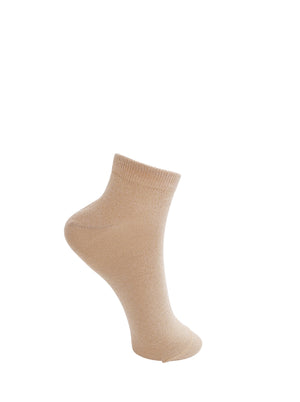 BCAnclet glitter sock - Gold Coloured - Black Colour