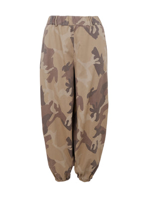 BCALLY balloon pant - Brown Camouflage