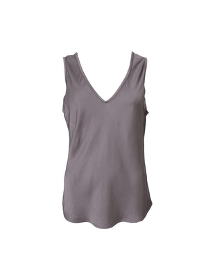 BCMABEL double v-neck top - Taupe