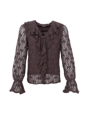 BCAISHA lace blouse - Coffee