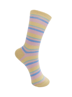 BCBRANDI striped sock - Lemon