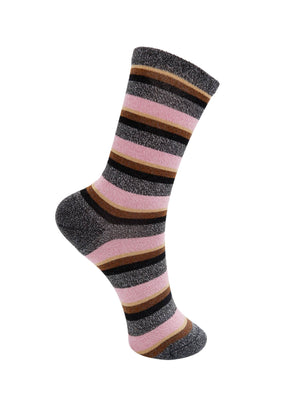 BCBRANDI striped sock - Gray Multi