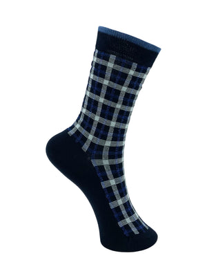 BCHIGHLAND  sock - Navy - Black Colour