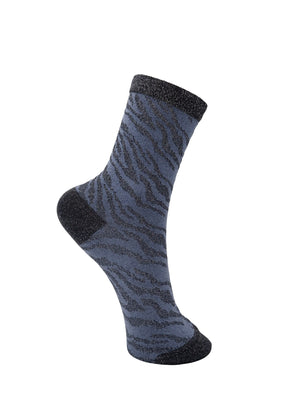 BCZULU sock - Blue - Black Colour