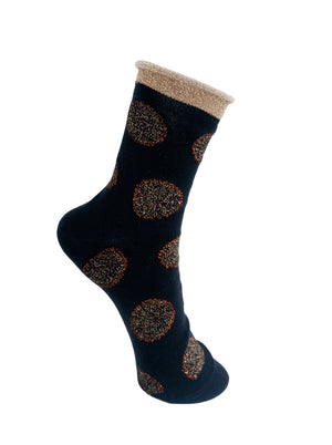 BCPOLKA dot sock - Black Cobber - Black Colour