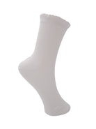 BCARIEL solid sock - White - Black Colour