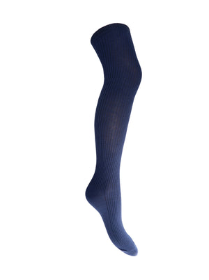 BCMALIKA kneehigh rib sock - Navy - Black Colour