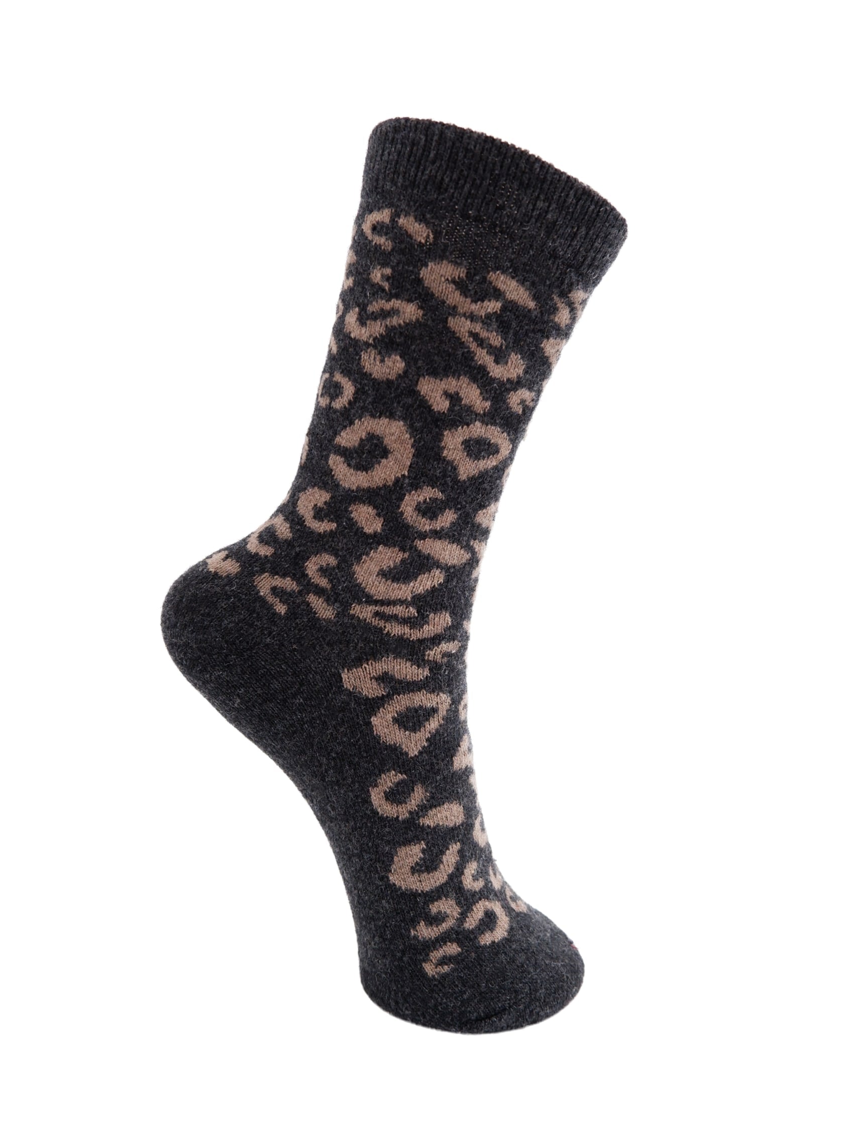BCKALEEN wool sock - Dk. Grey - Black Colour