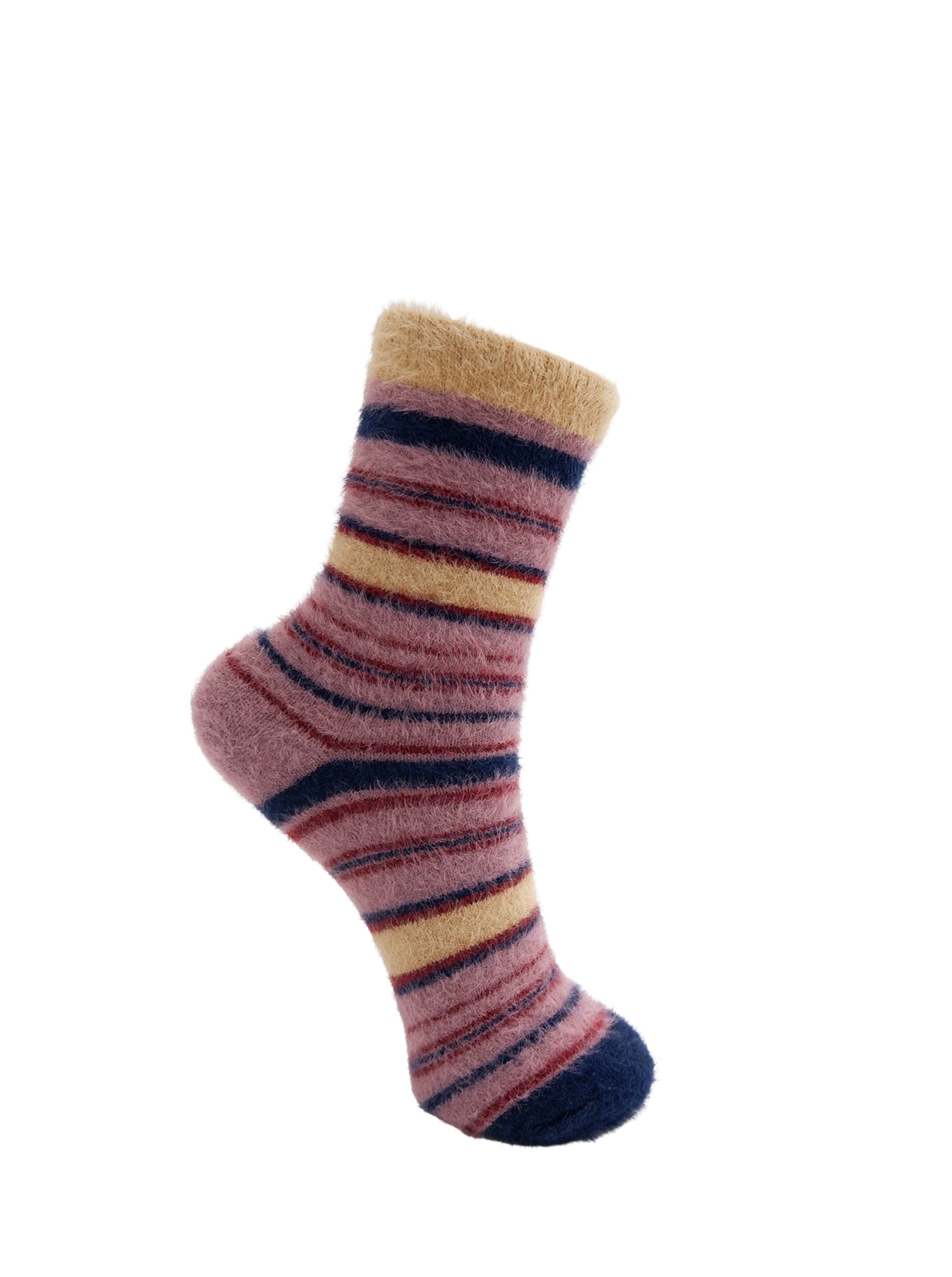 BCPATRICIA soft sock - Old Rose - Black Colour