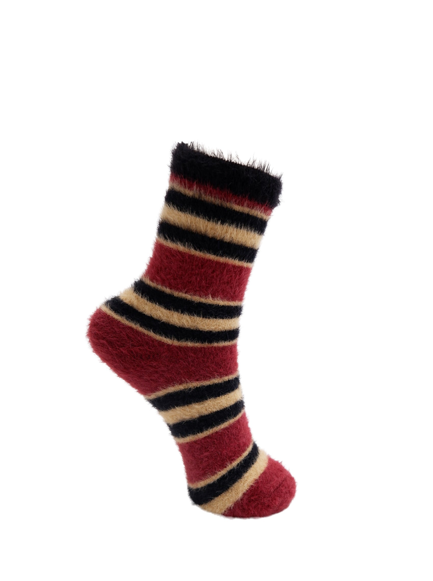 BCPATRICIA soft sock - Wine - Black Colour
