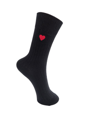 BCANISHA heart sock - Black
