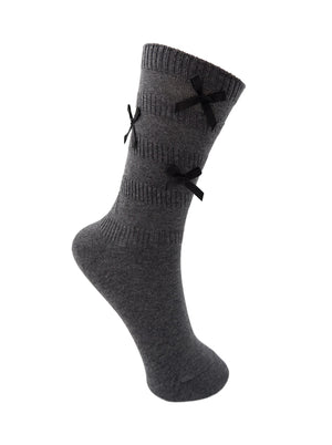 BCUNA bow sock - Dk. Grey