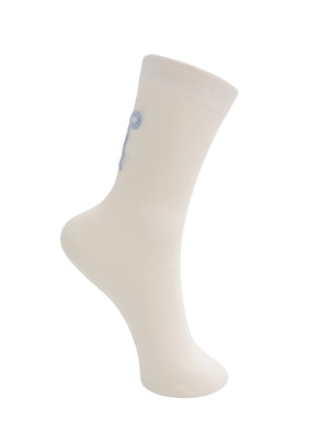 BCDREA bow sock - Cream