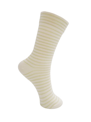 BCGISELE striped sock - Lt. Green