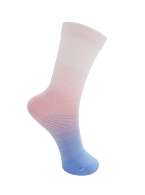 BCDAWN contrast sock - Lt. Pink/Lt. Blue