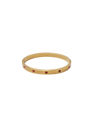 BCGRACE rhinestone bracelet - Gold Colored w. Pink