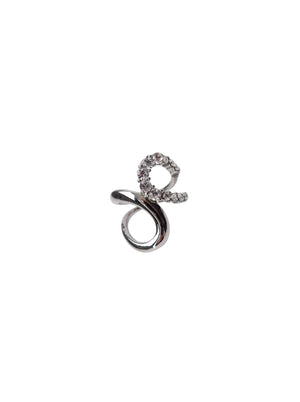 BCBEAU mini scarf ring - Silver Colored