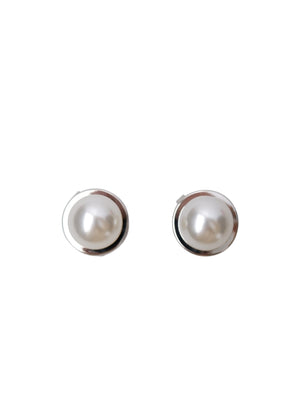 BCDOWNY button covers, 2 pcs. set - Pearl Silver Colored