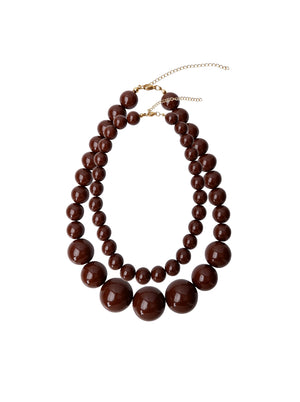 BCHOLLY double necklace - Coffee