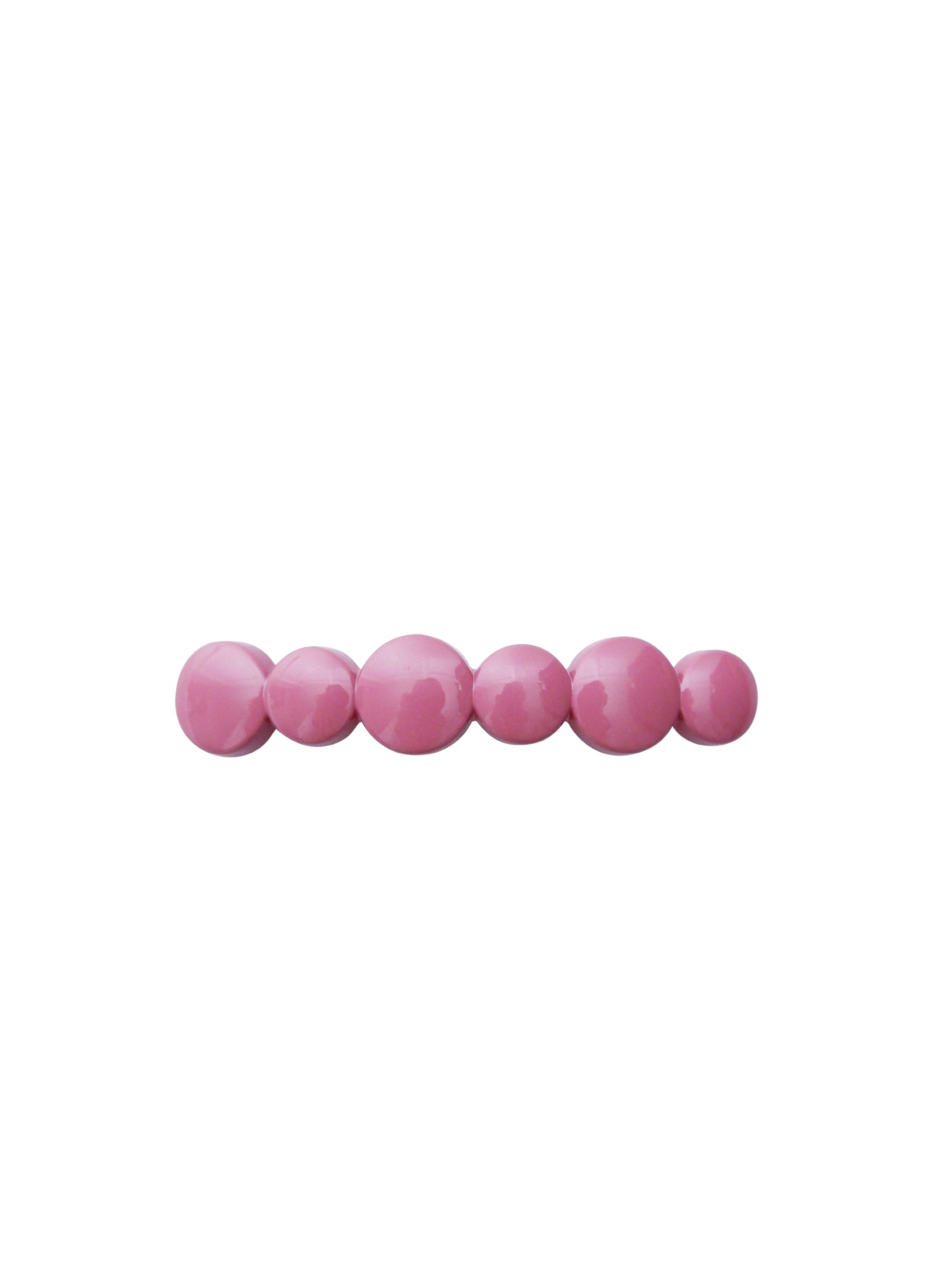 BCOMEGA glossy barette hair clip - Dust Rose - Black Colour
