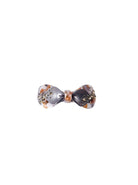 BCMABEL bow rhinestone barette hair clip - Silver Brown - Black Colour
